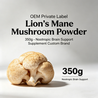 Poudre Nootropique Personnalisée Crinière de Lion 350g - Supplément Boisson Stimulante Cérébrale en Poudre Marque Privée OEM