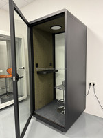 Pods de bureau privé intelligents mobiles d'intérieur insonorisés avec système de ventilation