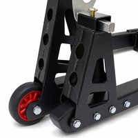 Support de réparation et d'entretien pour moto, réglable CNC, en alliage d'aluminium, avec chaîne de levage, pour roue avant et arrière