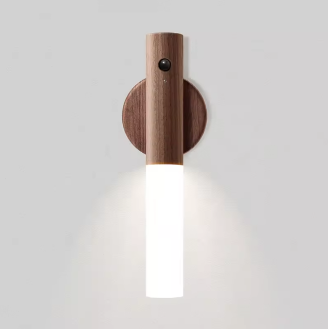 Portable Dimmable 3 Colors Stairway Wall Lamp for Bedroom Stair Hallway Kitchen USB Rechargeable Motion Sensor Night Light