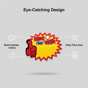 Wholesale 18x14cm trendy price tags, supermarket promotional cards, star-shaped blank <b>paper</b>, retail store price tags - Product Image 3