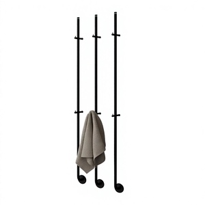 Space Saving Durable Countertop <b>Towel</b> Holder Black Metal Bathroom Kitchen <b>Towel</b> <b>Rack</b> Organizer Wholesale Modern Freestanding - Product Image 1