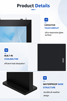 32/43/55 Zoll 2000 Nits Helligkeit Outdoor Touchscreen LED/LCD Panel Display Android Totem Werbe-Digital-Signage-Kiosk