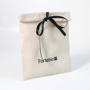 Sac de rangement <span class=keywords><strong>pour</strong></span> vêtements, couvertures, en coton naturel, avec rabat, grand, avec impression de logo personnalisée, ruban, enveloppe, sac cadeau anti-poussière - Product Image 6