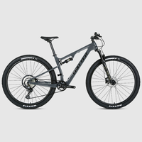 Vélo de montagne de haute qualité de 29 pouces en fibre de carbone MTB pour Deore/M6100-12S 24 vitesses, fourche en alliage d'aluminium