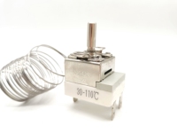 Thermostat capillaire électrique WHD-FB 0-320 degrés interrupteur de température pour four domestique plaque chauffante friteuse chaudière chauffante