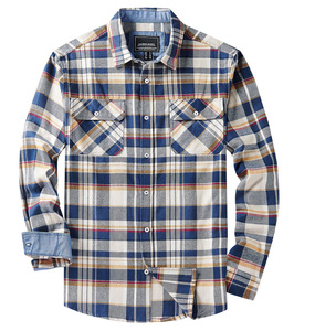 Chemises à manches longues en flanelle à <span class=keywords><strong>carreaux</strong></span> pour hommes, coupe décontractée, boutonnée, à <span class=keywords><strong>carreaux</strong></span> de buffle avec poches, noir <span class=keywords><strong>et</strong></span> <span class=keywords><strong>blanc</strong></span> - Product Image 3