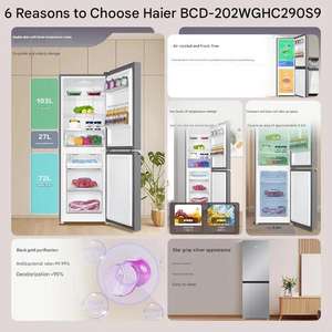 Frigorifero Haier 202L a Doppia Porta No-Frost per Uso Domestico e Alberghiero di Piccole Dimensioni a Basso Consumo Energetico e Silenzioso con Ampio Congelatore Separato - Product Image 6