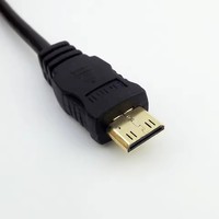 Kabel Adaptor Data Video Pria Tipe D Kompatibel dengan HDMI 1.4 Mini Male ke Micro HDMI 1080P 1FT