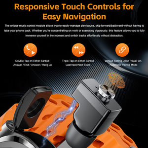 Reloj Deportivo EDS GT98 2 en 1 con Reproductor de Música, Resistente al Agua IP68, Auriculares Ocultos, Múltiples Opciones de Reloj, Monitoreo Preciso, Llamadas por Bluetooth - Product Image 2