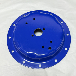 Piezas de Estampado de Metal, Fabricación de Chapa Metálica, Tapas de Metal Grueso de Aluminio Anodizado con Recubrimiento en Polvo Azul Blanco, Conformado Hidráulico - Product Image 3