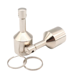 Llavero Desmontable de Moda, Llavero DIY al por Mayor, Anillos de Llavero de <span class=keywords><strong>Metal</strong></span> Dobles Novedosos, Llavero Desmontable de Liberación Rápida - Product Image 1