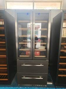 NE-362 <span class=keywords><strong>Cave</strong></span> à <span class=keywords><strong>vin</strong></span> commerciale et domestique à température constante intégrée, meilleur réfrigérateur à <span class=keywords><strong>vin</strong></span> à double zone avec contrôle de l'humidité - Product Image 3