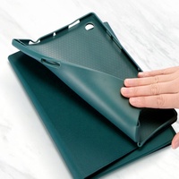 Coque de protection en silicone souple avec fonction veille/réveil automatique, clavier sans fil et support pour stylet pour Samsung Galaxy Tab A8 10.5 2022