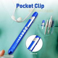 Portable Pocket Small LED stylo lumière linterna médical 2 * AAA DRY BATTERY Led Metal xpe led Pocket Mini Pen Flashlight avec clip