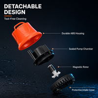 Pompe à eau submersible 220V 110W 1800-4500L/H ultra silencieuse à aspiration par le bas pour aquarium, bassin et fontaine