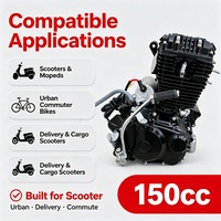 Moteur de moto 150cc 4 temps CDI 5 vitesses, refroidi par air, neuf, pour scooters et motos, vente en gros