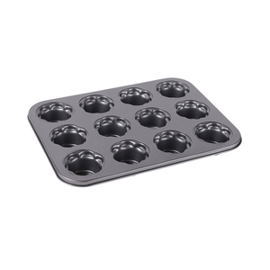 Molde <span class=keywords><strong>para</strong></span> Muffins Antiadherente de Acero al Carbono <span class=keywords><strong>para</strong></span> 12 Unidades con 12 Moldes de Silicona Reutilizables, Juego de Reposterí<span class=keywords><strong>a</strong></span> Premium <span class=keywords><strong>para</strong></span> Cupcakes y Muffins - Product Image 3