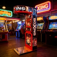 Machine de boxe électronique à monnayeur pour parcs d'attractions urbains, prise US, personnalisable