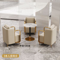 Vente directe d'usine Mobilier de restaurant simple Ensemble table et chaises Café Traiteur Restaurant personnalisé Booth Salon Canapé