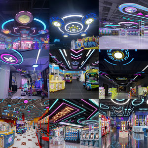 Lámparas de Pilar LED con Protección IP33 para Centros de Videojuegos, Centros de Animación, Salas de Juegos, Parques de Atracciones, Áreas Infantiles - Product Image 5