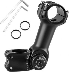 Potence de vélo réglable en alliage d'aluminium portable, 25,4/31,8 mm, 90-145 mm, rallonge de guidon pour vélo de route et cyclisme – Vente en gros - Product Image 1