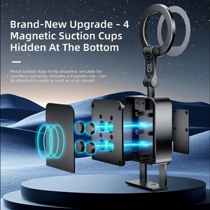 Portable Multi-Functional Magnetic Phone Holder New Travel-friendly <b>Desktop</b> <b>Stand</b> for Mobile Phones - Product Image 6