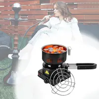 KEYO 230V 650W 휴대용 블랙 바베큐 Shisha 물 담뱃대 화재 스타터 전기 숯 버너