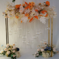Support de fleurs en métal doré pour centre de table, décoration de mariage, centres de table de mariage, décorations de table, support pour événements