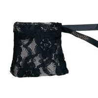 Sac cadeau en toile de jute, en organza, en dentelle florale, blanc et noir, petit sac à bijoux, sac à parfum, sac cadeau pour fête