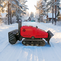Déneigeuse sur chenilles télécommandée à moteur diesel 15 CV 195F, largeur 120 cm