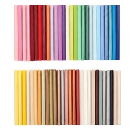 55 Colores, Mini Barras de Cera Redondas de 10x0.7cm, Pequeñas Barras de Cera para Sellar Sobres e Invitaciones, Venta al Por Mayor