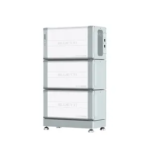 Bluetti 48v Lifepo4 Batterie 200ah Système d'alimentation de secours 7,5 kVA 9kVA Système de stockage d'énergie Batterie au lithium-ion