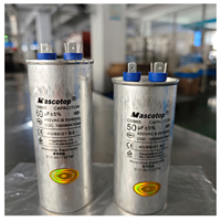 Condensateur de film polypropylène CBB65 pour moteur de climatiseur, fabriqué par une usine de condensateurs expérimentée depuis 12 ans, pour application en climatisation.