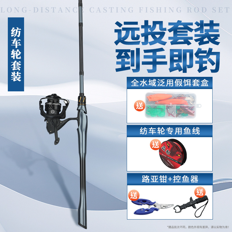 Spinning rod with spinning reel set (deluxe version)