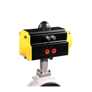 COVNA HK59-D-K joint souple actionneur pneumatique vanne papillon en alliage d'aluminium pour les médias d'eau - Product Image 1