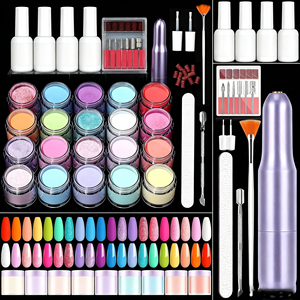 Vente directe usine : Kit professionnel de poudre à ongles pour salon, haute qualité, promotion, kit de démarrage abordable pour la pose de poudre à ongles. - Product Image 1