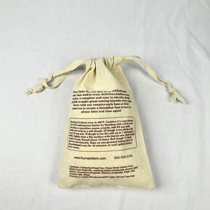 Sac personnalisable en coton biologique 100% de haute qualité, emballage recyclable en gros, pochette certifiée GOTS - Product Image 3