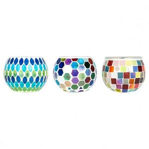 Portavelas de Cristal Mosaico Hechos a Mano para Decoración del Hogar, Románticos y en Oferta, para Bares y Bodas - Product Image 4