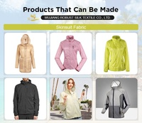 Tissu de veste en nylon 20D Ripstop imperméable léger tissé 0,15 cm, nylon 66 haute résistance, extensible mécaniquement