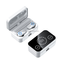 Casque sans fil Wedtserha V5.3 TWS avec affichage numérique, étanche IPX-5, 800 mAh, réduction du bruit, écouteurs HIFI tactiles