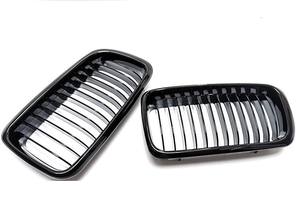 Paire de grilles de pare-chocs avant noir brillant 3 couleurs pour BMW Série 7 <span class=keywords><strong>E38</strong></span> Grille 1994-2001 pour pièce d'auto classique - Product Image 4
