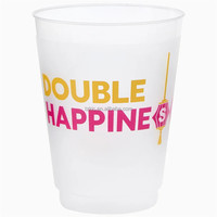 Ensemble de 6 gobelets en plastique givrés de 16 oz, design de gobelets Mah Velous