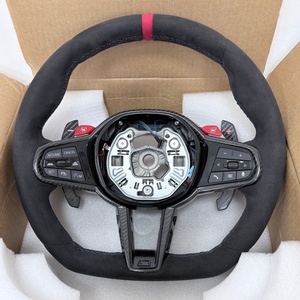 Volante Deportivo Personalizado LCI en Gamuza para <span class=keywords><strong>BMW</strong></span> G20 G30 G80 X3 G01 540i G30 X5 G05 G80 M3 G82 G42 G22, Disponible en Stock - Product Image 1