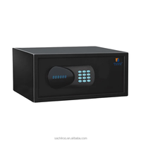 Sachikoo SN-2042CARD Coffre-fort électronique trois-en-un avec serrure à carte numérique et mot de passe pour hôtels, en acier laminé à froid