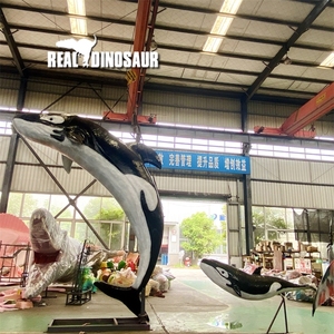 Tùy chỉnh động vật biển animatronic Cá voi động vật biển orcas mô hình cho công viên Đại Dương - Product Image 4