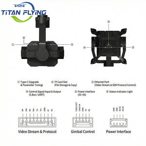 SIYI ZT30 <b>4K</b> 30x Optical <b>Drone</b> Gimbal <b>Camera</b> 640 Thermal Imaging 1200m Laser Rangefinder 3-Axis for Inspection - Product Image 6