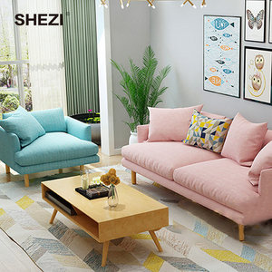 Shezi Hot Bán Hiện Đại Thiết Kế Đơn Giản Sofa Đồ Nội Thất Phòng Khách Vải Phòng Chờ Ngồi Có Thể Ngả 3 + 2 + 1 + Chỗ Ngồi Sofa - Product Image 2