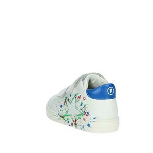 รองเท้าผ้าใบเด็กฟัลคอตโต้สีขาวฟ้าอ่อน ไซส์ 34 ดีไซน์ลายเพ้นท์สแปลตเตอร์ - Product Image 1