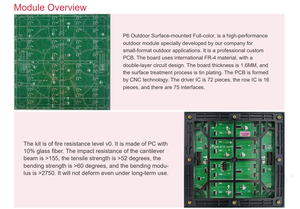 จอแสดงผล LED P6 สำหรับใช้งานกลางแจ้ง ขนาด 192x192 มม. ระบบสแกน 1/8 พร้อมการรับประกัน 2 ปี สำหรับใช้งานกลางแจ้ง - Product Image 6